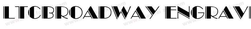 LTCBroadway Engraved字体转换